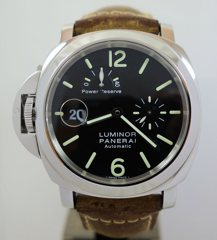 DSC07866 Panerai PAM 123 Luminor Destro (left-hand) Power Reserve *RARE* Box & Card