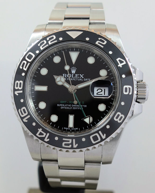DSC07925 Rolex GMT MASTER II Steel 116710LN Box & Card 2014