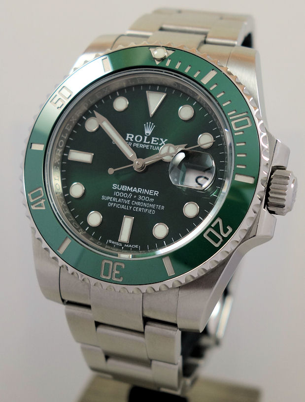 DSC08161 Rolex Submariner 116610LV GREEN HULK Box & Card 2017 *FULL SET*