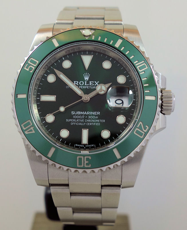 DSC08164 Rolex Submariner 116610LV GREEN HULK Box & Card 2017 *FULL SET*