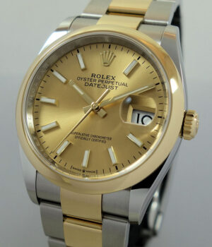 Rolex Datejust 36 18k Yellow-Gold & Steel  126203  Box & Card 2026 * $5,000 off Retail*