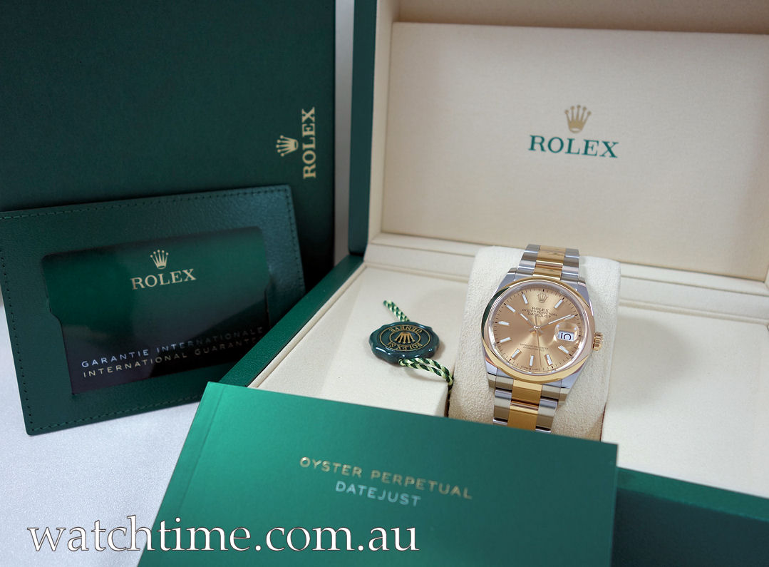 DSC08199 Rolex Datejust 36 18k Yellow-Gold & Steel 126203 Box & Card 2026 * $5,000 off Retail*
