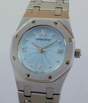 Ladies AUDEMARS PIGUET Royal Oak Steel & Gold, Ice-blue dial 67470ST