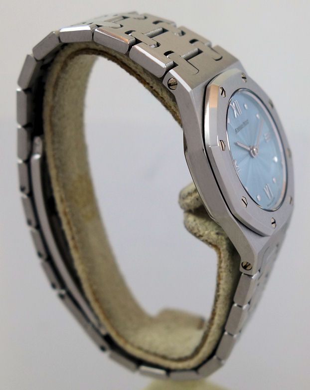 DSC08274 Ladies AUDEMARS PIGUET Royal Oak Steel & Gold, Ice-blue dial 67470ST