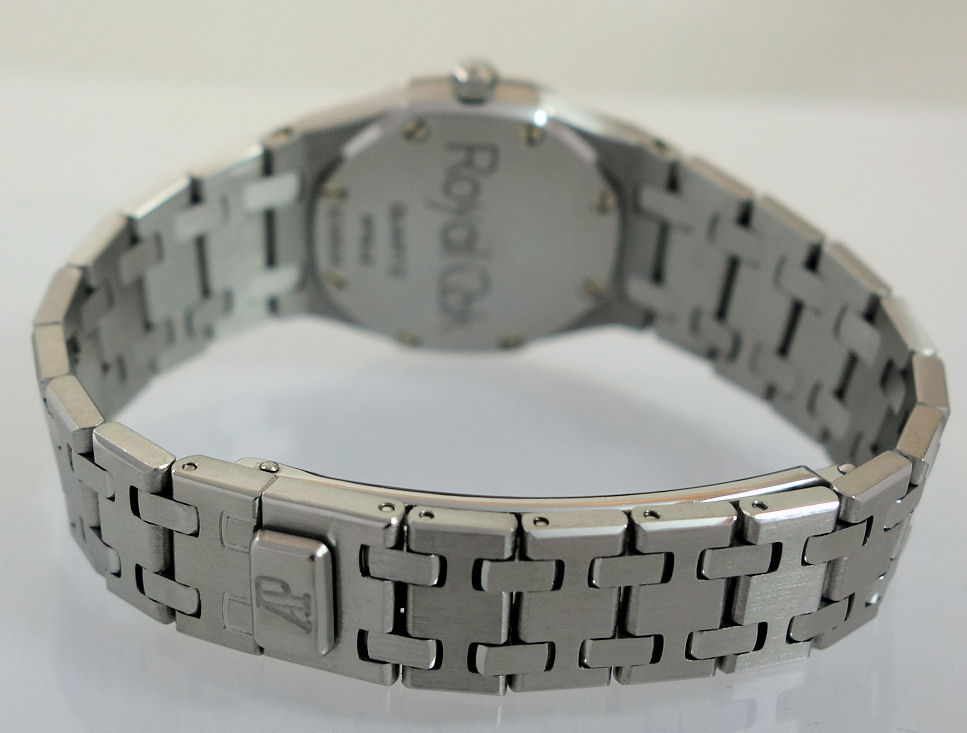 DSC08280 Ladies AUDEMARS PIGUET Royal Oak Steel & Gold, Ice-blue dial 67470ST