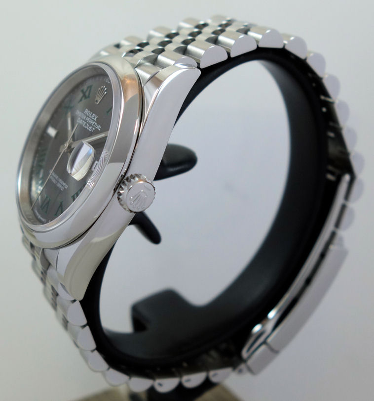 DSC08295 Rolex Datejust 36 Wimbledon Dial 126200 Box & Card 2025