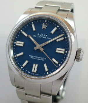 ROLEX OYSTER PERPETUAL 41 "MED" BLUE DIAL 134300 "New Wood Card" 2026 *AS NEW CONDITION*