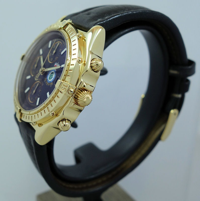 DSC08481 BREITLING Chronomat Royal Air Force Hong Kong. K13050.1. 18k Yellow-Gold with box & papers.