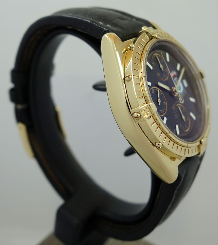 DSC08482 BREITLING Chronomat Royal Air Force Hong Kong. K13050.1. 18k Yellow-Gold with box & papers.