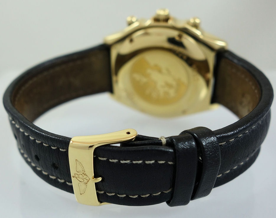 DSC08484 BREITLING Chronomat Royal Air Force Hong Kong. K13050.1. 18k Yellow-Gold with box & papers.