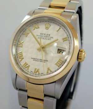 Rolex Datejust 36  Pyramid Roman dial 16203 c 2000