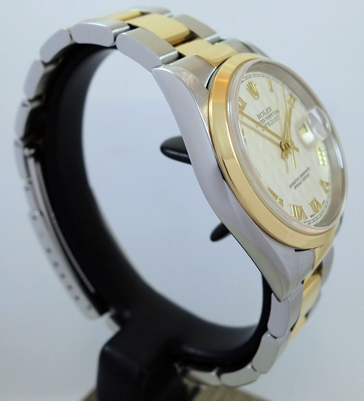 DSC08524 Rolex Datejust 36 Pyramid Roman dial 16203 c 2000