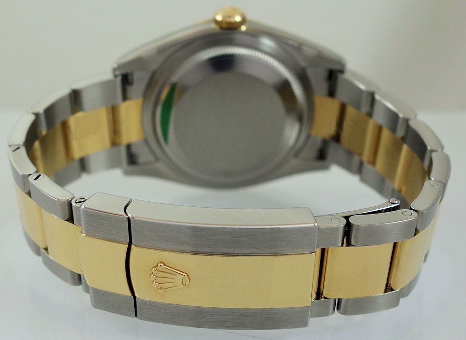 DSC08575 Rolex Datejust 36 Steel & 18k Yellow-Gold, Wimbledon dial 126233 Box & Card *UNUSED*