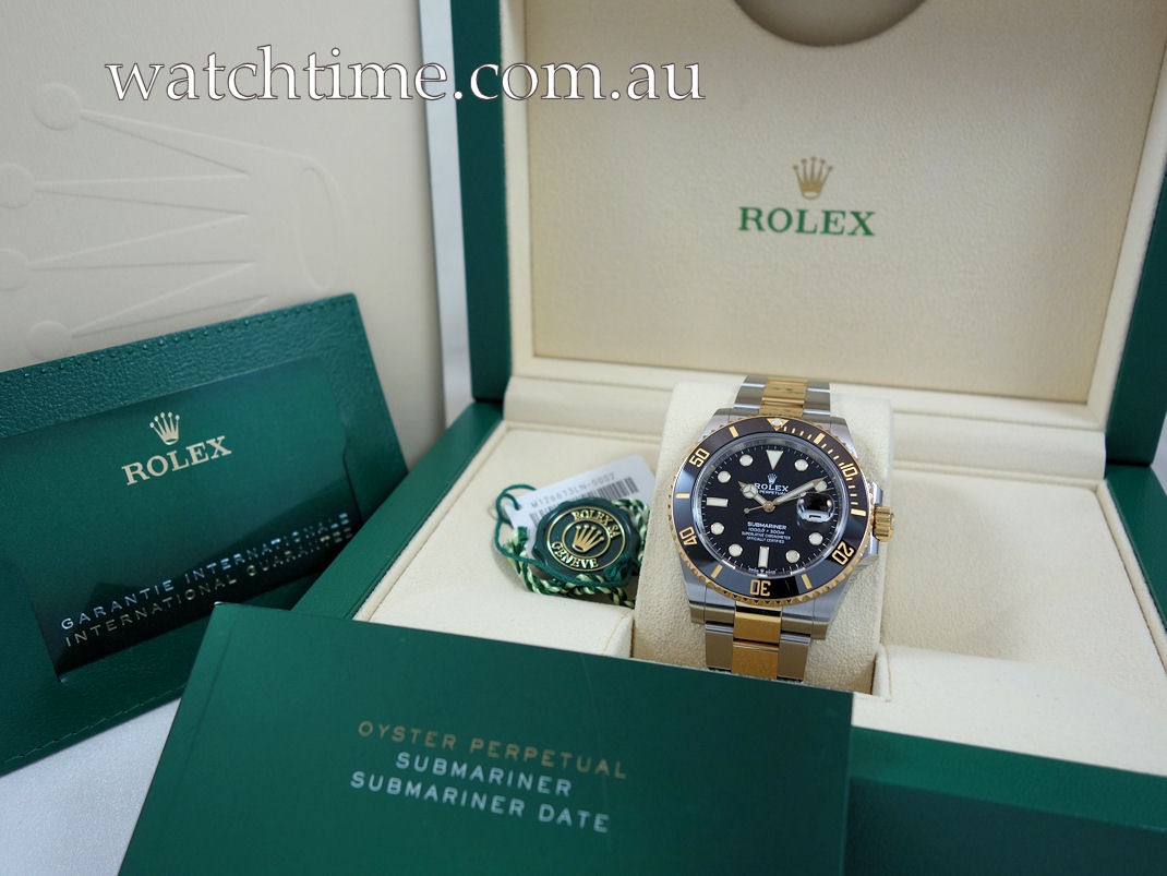 DSC08640_s Rolex Submariner Gold & Steel 126613LN 41mm Oct Box & Card $8,000 Off Retail!