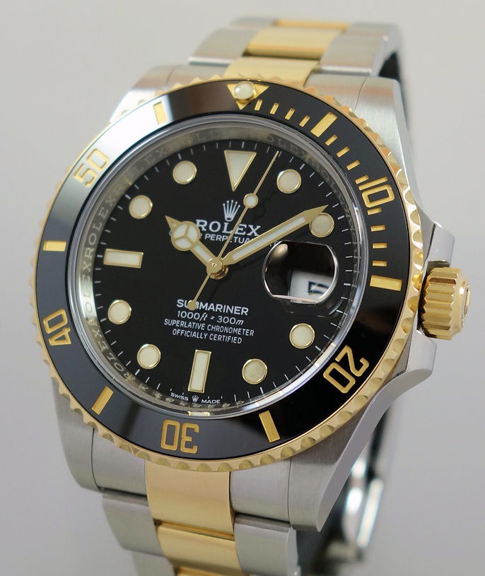 DSC08646 Rolex Submariner Gold & Steel 126613LN 41mm Oct Box & Card $8,000 Off Retail!