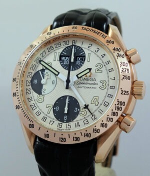 Omega 18K Speedmaster Chronograph 39mm Triple-Date, Black & White dial 36233321