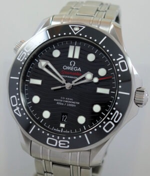 Omega Seamaster Diver 300M 42mm Black Wave-dial 210.30.42.20.01.001 Box & Cards