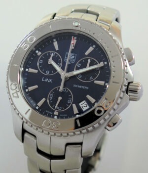 TAG Heuer Link Chronograph CJ1112 Blue-dial 42mm Steel