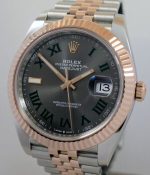 Rolex Datejust 41 Wimbledon 18k Everose & Steel on Jubilee 126331