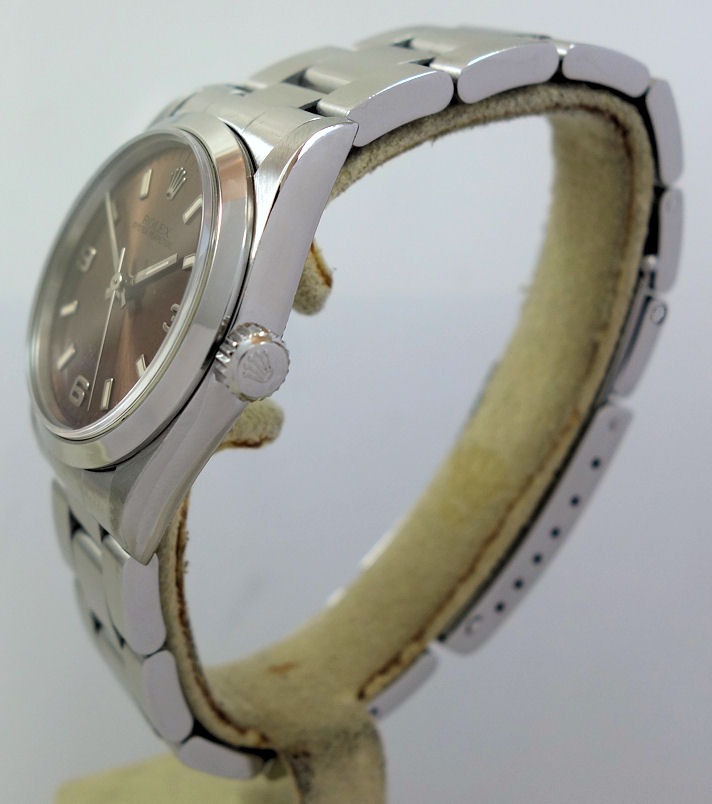 DSC09034 ROLEX 31mm MIDSIZE OYSTER PERPETUAL SALMON EXPLORER DIAL 67480
