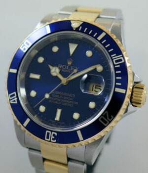Rolex Submariner Date  16613  18k & Steel, Blue dial c 2004