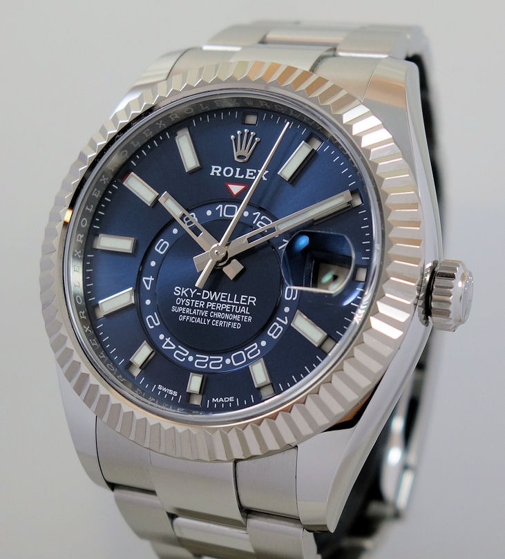 DSC09102 Rolex Sky-Dweller 326934 Steel, Blue-dial 2022 Full Set!!