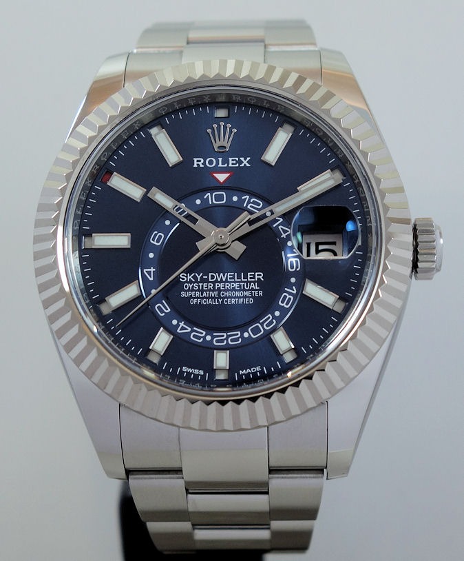 DSC09107 Rolex Sky-Dweller 326934 Steel, Blue-dial 2022 Full Set!!