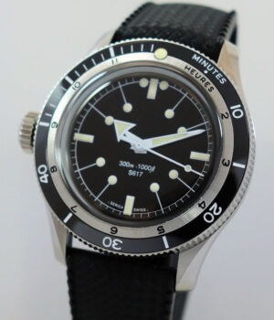 SERICA 5305 Dive Chronometre 39mm Black Enamel
