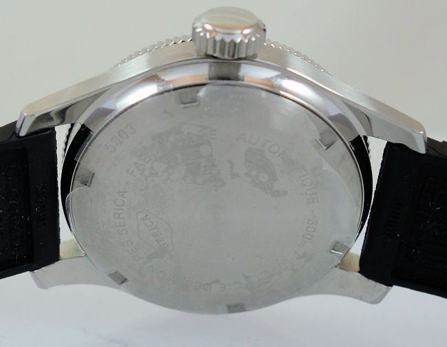 DSC09337 SERICA 5305 Dive Chronometre 39mm Black Enamel
