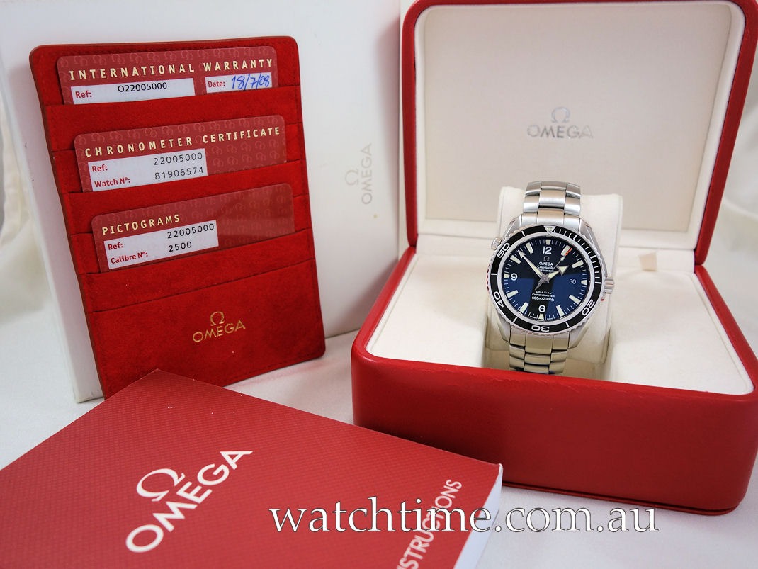 DSC09640 Omega Seamaster Planet Ocean 600m Steel 45.5mm Co-Axial 2200.50.00